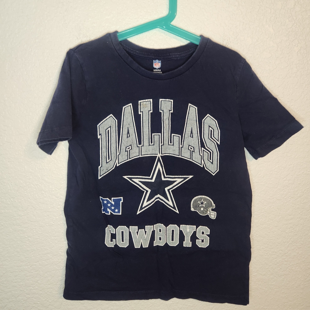 NFL Dallas Cowboys Kids Navy Blue T-Shirt size S 8